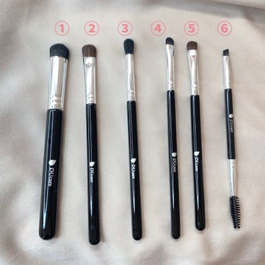 DUcare 6 Pieaces Eye Makeup Brush Setのクチコミ「今回は私が探しに探したプチプラで買える
アイシャドウブラシセットを紹介します!


 𓊆 DU.....」（2枚目）