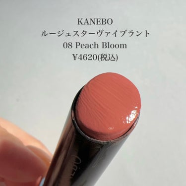 ルージュスターヴァイブラント V08 Peach Bloom/KANEBO/口紅を使ったクチコミ（2枚目）