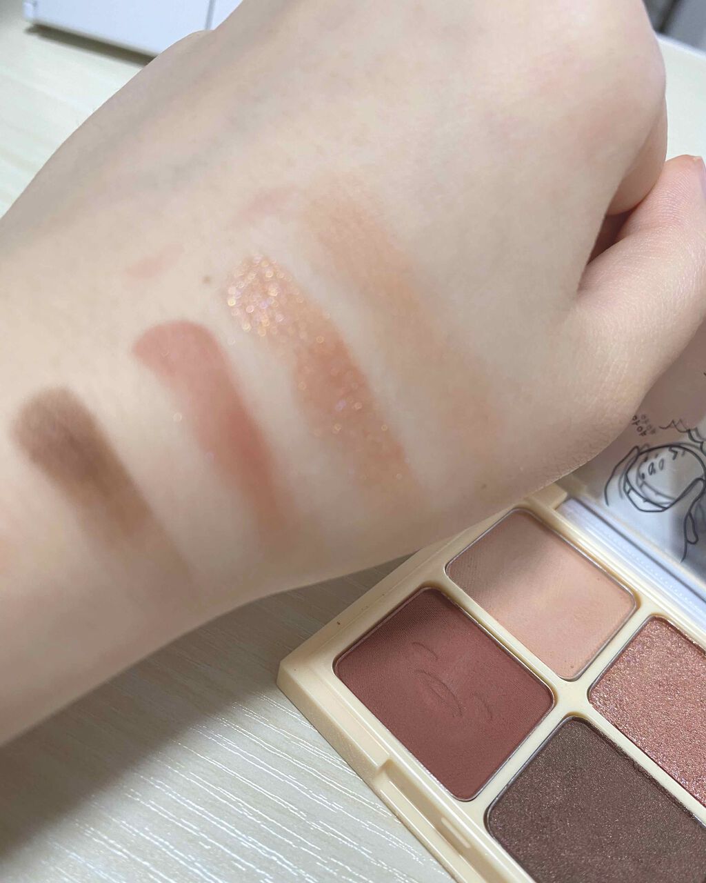 ぐでたまアイシャドウ/HOLIKA HOLIKA/アイシャドウパレットを使ったクチコミ（2枚目）