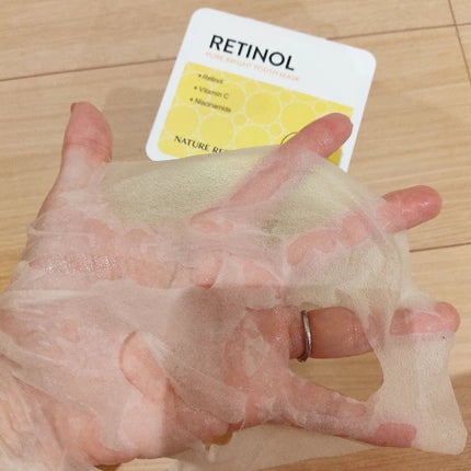 キューブマスク レチノール/ネイチャーリパブリック/シートマスク・パックを使ったクチコミ(3枚目)