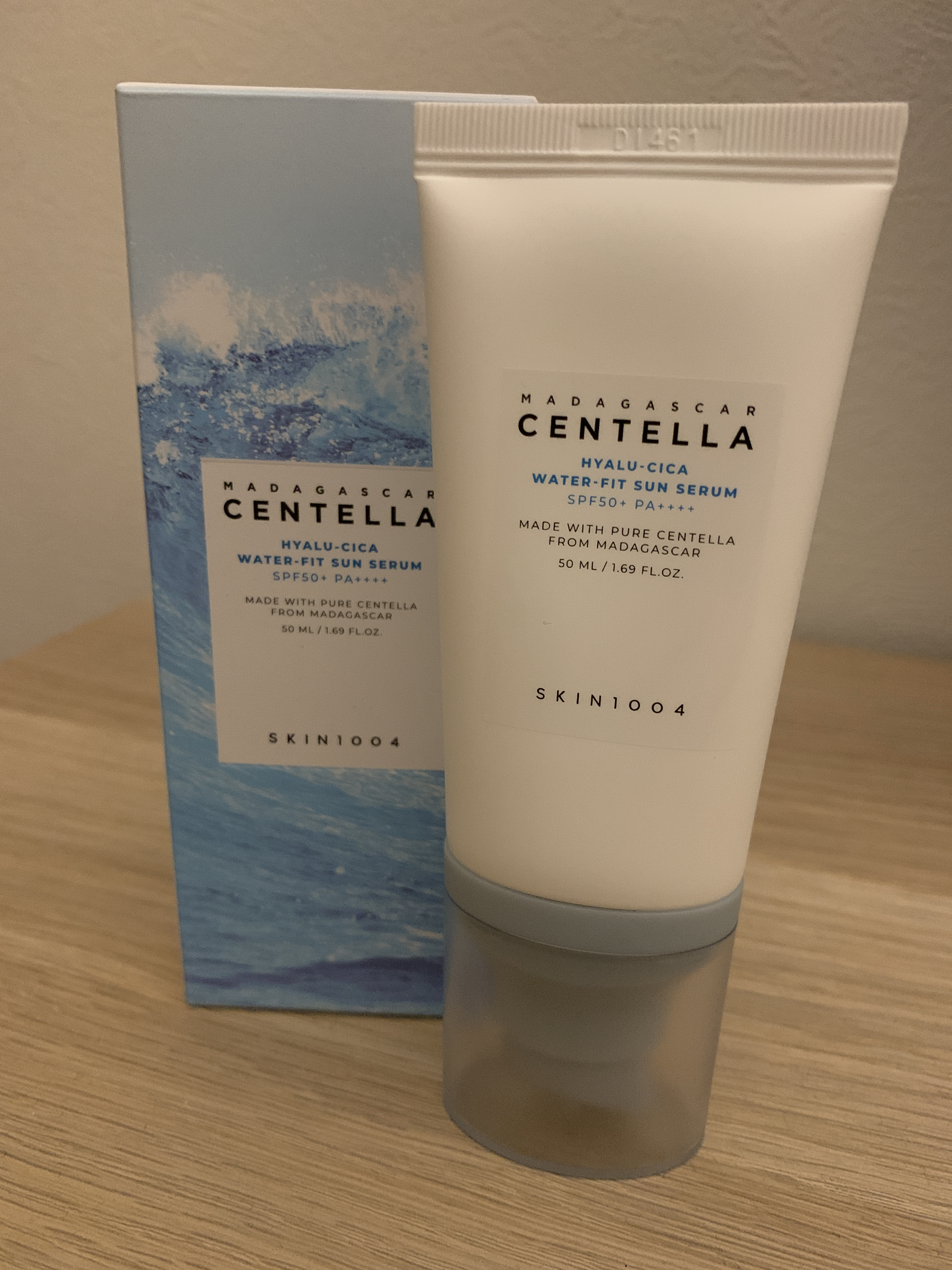 ヒアルーシカ ウォーターフィット サンセラム/SKIN1004/日焼け止めローションを使ったクチコミ（1枚目）