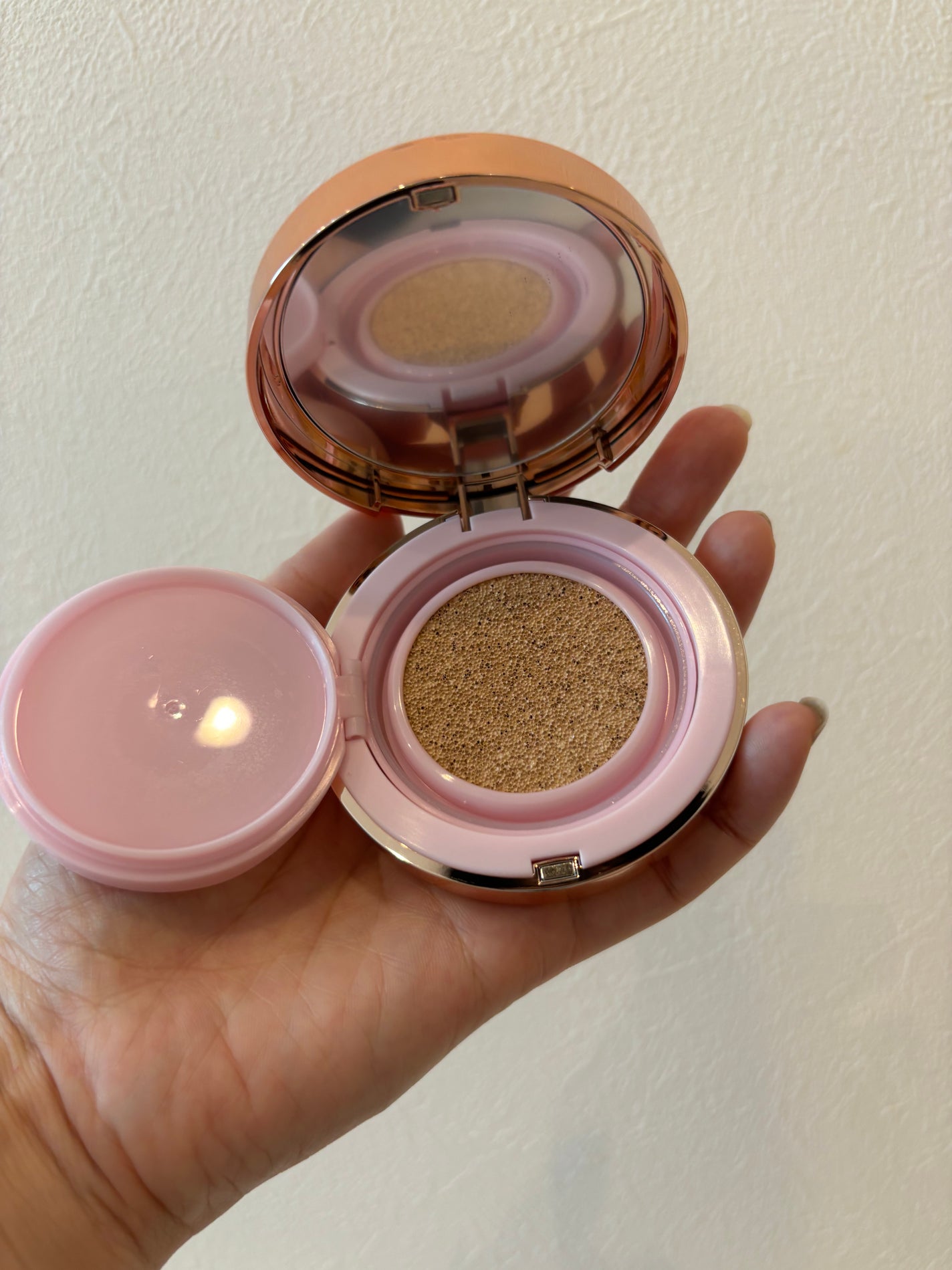 ピンクティーツリーカバークッション/APLIN/クッションファンデーションを使ったクチコミ(3枚目)