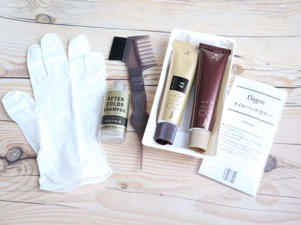 オイルパックカラー 4AB/ビゲン/ヘアカラーを使ったクチコミ（2枚目）