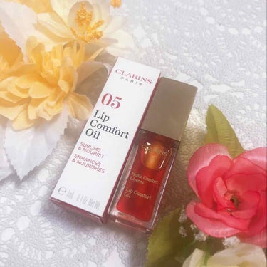 コンフォート リップオイル  05 tangerine /CLARINS/リップグロスを使ったクチコミ（1枚目）