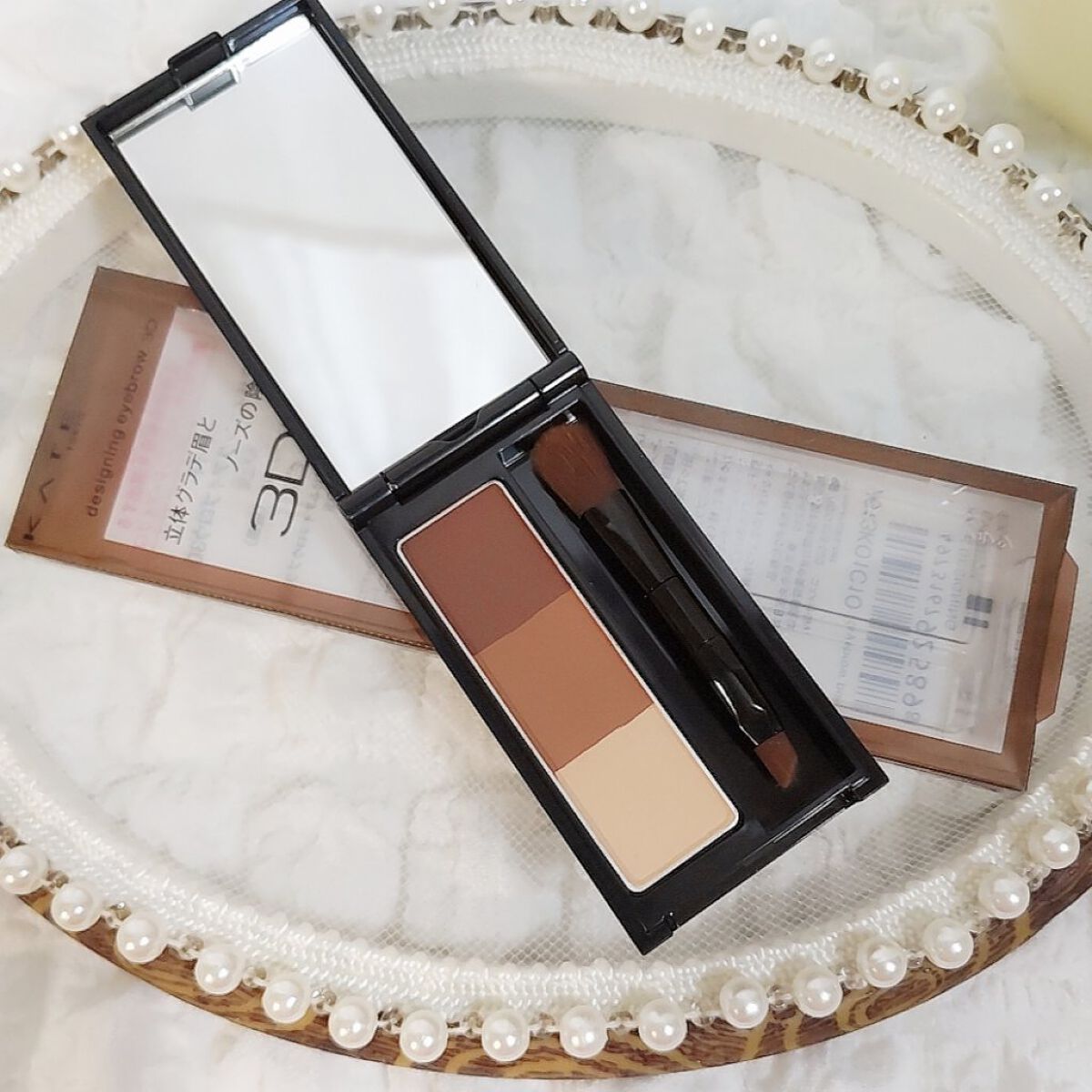 ケイト デザイニングアイブロウ3D EX-6 レッドブラウン(本体)/KATE/パウダーアイブロウを使ったクチコミ（2枚目）