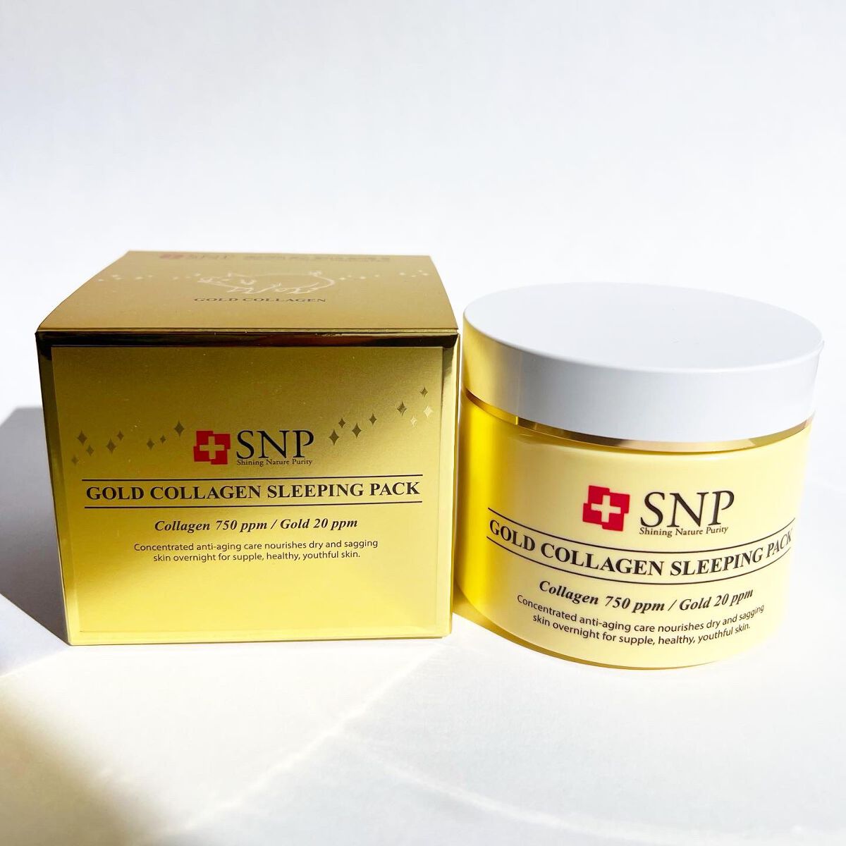 SNP ゴールド コラーゲン スリーピング パック/SNP/シートマスク・パックを使ったクチコミ(2枚目)