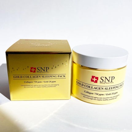 SNP ゴールド コラーゲン スリーピング パック/SNP/シートマスク・パックを使ったクチコミ(2枚目)