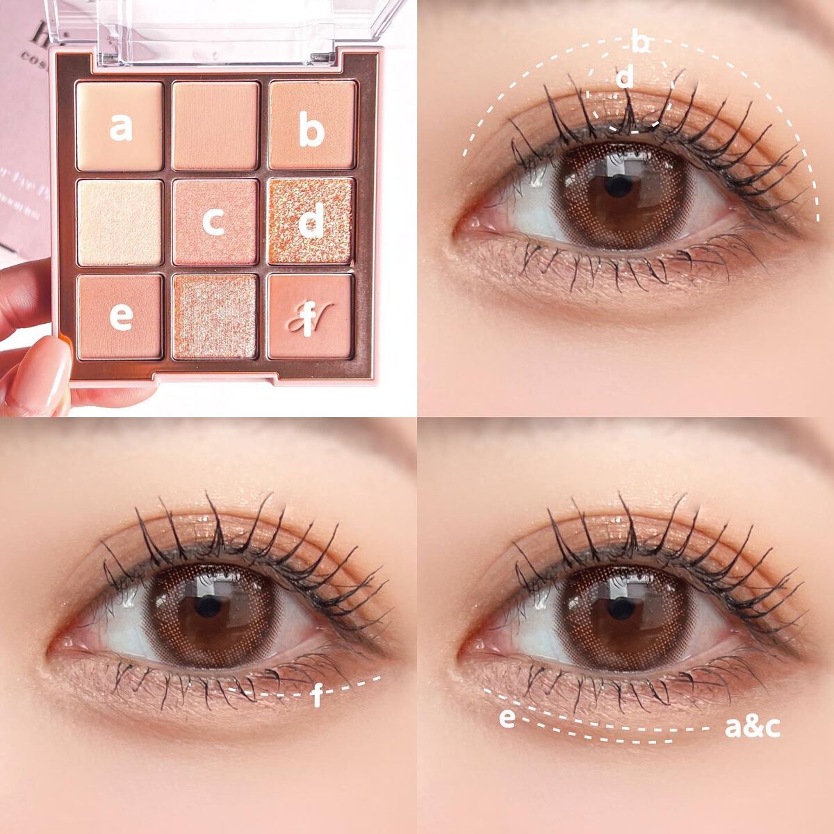 マルチアンダーアイパレット/hina cosmetics/アイシャドウパレットを使ったクチコミ(8枚目)