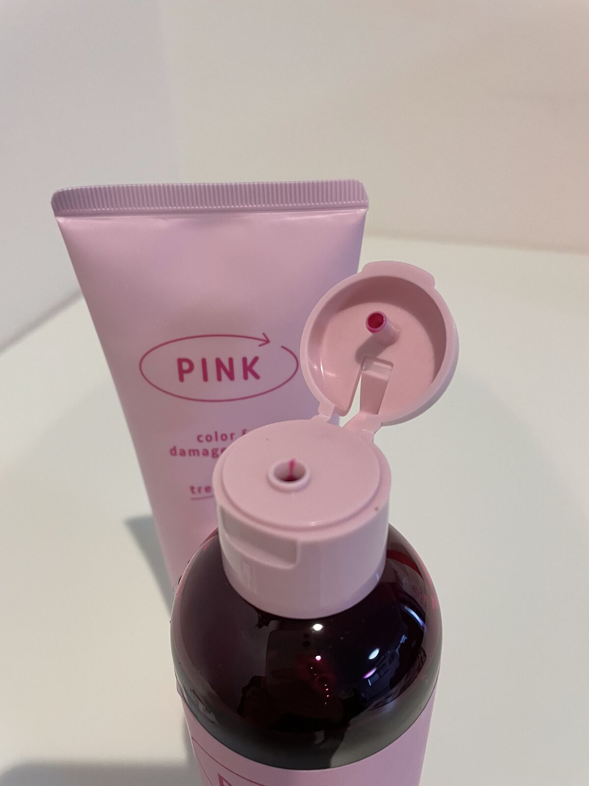 カラーシャンプー＆トリートメント シャンプー ピンク/ダイアン/市販シャンプーを使ったクチコミ（2枚目）
