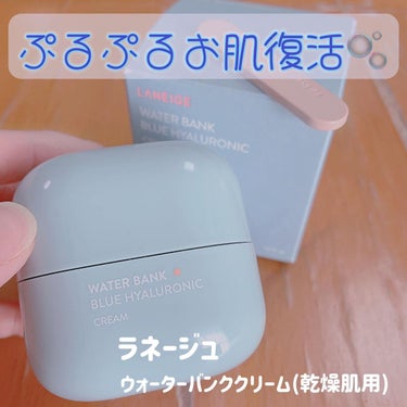 ウォーターバンク クリーム (乾燥肌用)/LANEIGE/フェイスクリームを使ったクチコミ（1枚目）