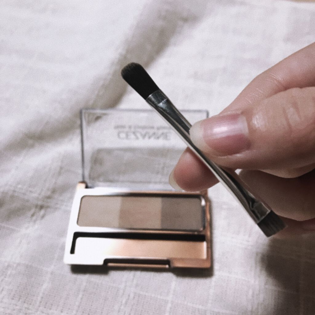 ノーズ&アイブロウパウダー/CEZANNE/パウダーアイブロウを使ったクチコミ(3枚目)