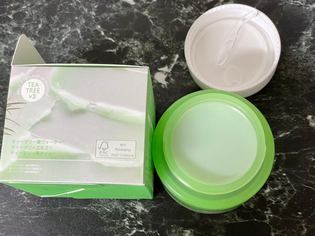 ティーツリーカーミングクレンジングバーム/MEDIHEAL/クレンジングバームを使ったクチコミ(4枚目)