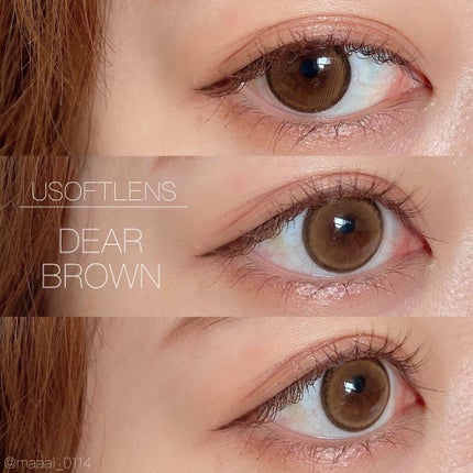 USOFTLENS Dear Brown/USOFTLENS/カラーコンタクトレンズを使ったクチコミ(2枚目)