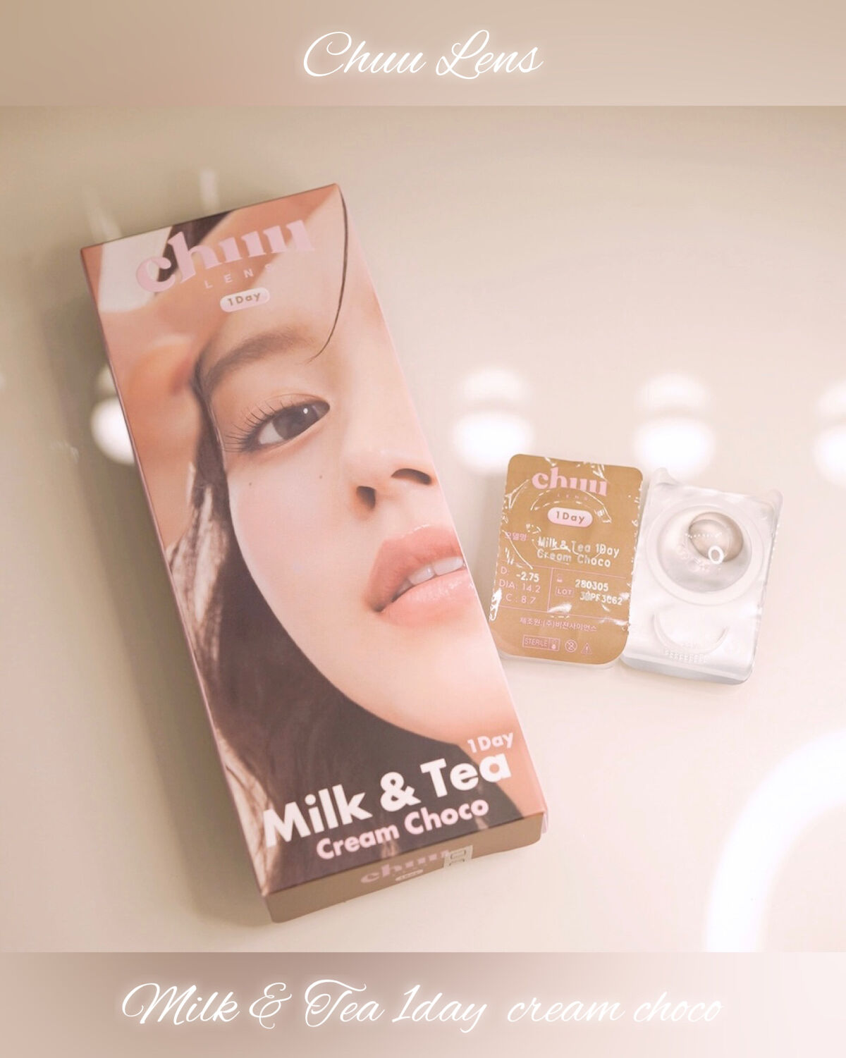 chuuLENS Milk&Tea 1day/chuu LENS/ワンデー（１DAY）カラコンを使ったクチコミ（3枚目）