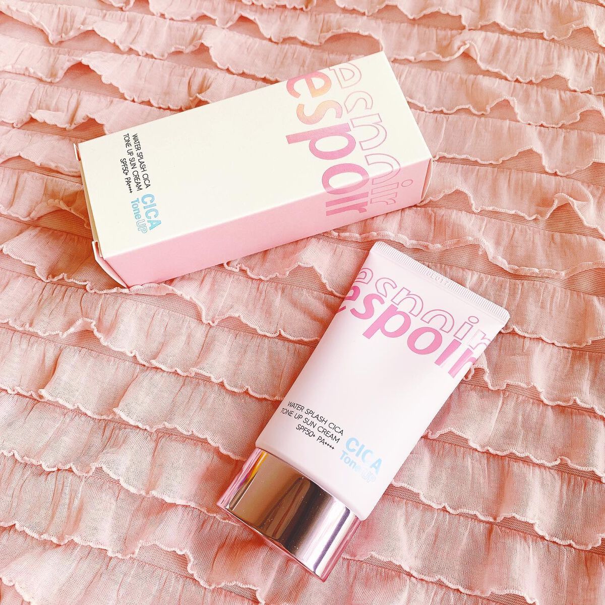 ウォータースプラッシュシカトーンアップクリーム/espoir/化粧下地を使ったクチコミ（1枚目）