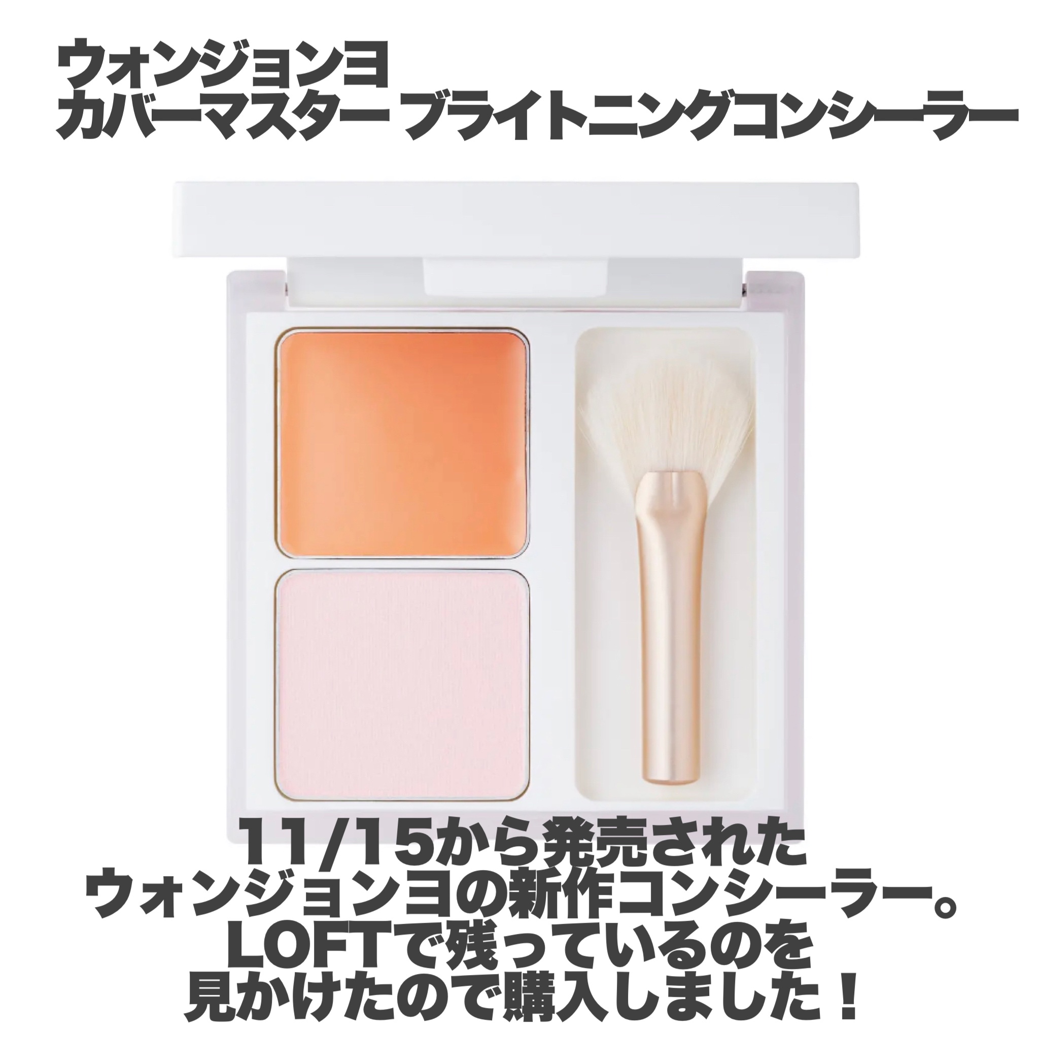 ウォンジョンヨ　カバーマスター ブライトニングコンシーラー/Wonjungyo/パレットコンシーラーを使ったクチコミ（2枚目）