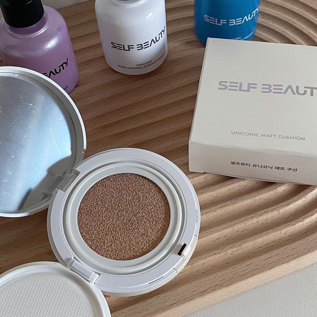 ユニコーン オーロラ マットクッション/SELF BEAUTY/クッションファンデーションを使ったクチコミ（2枚目）
