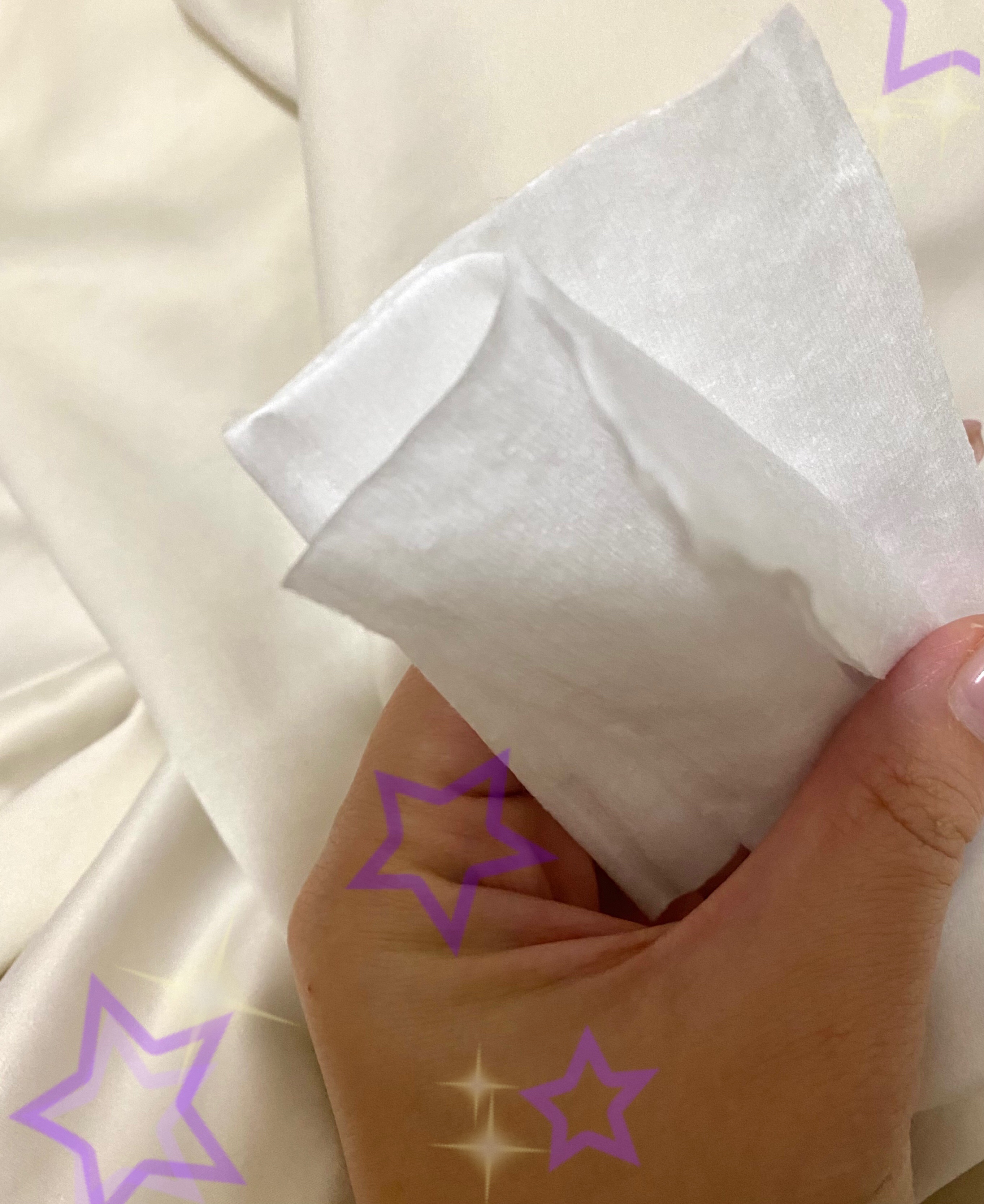 めくるコットン大きめサイズ/コットン・ラボ/コットンを使ったクチコミ（2枚目）