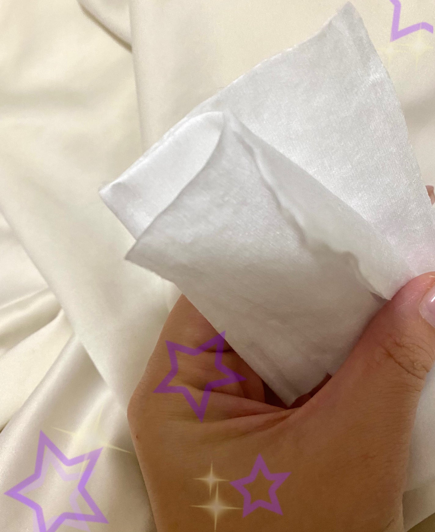 めくるコットン大きめサイズ/コットン・ラボ/コットンを使ったクチコミ(2枚目)