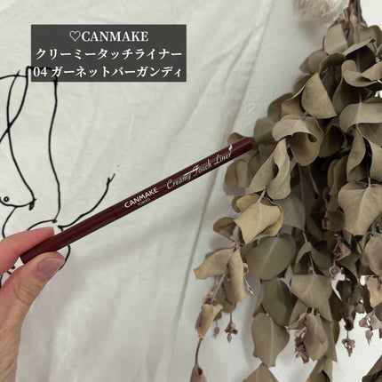 クリーミータッチライナー/キャンメイク/ジェルアイライナーを使ったクチコミ(1枚目)