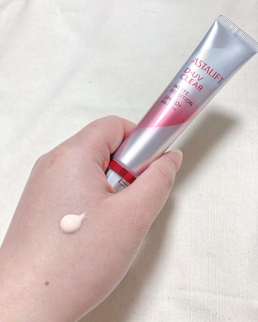 D-UVクリア ホワイトソリューション/アスタリフト/日焼け止めクリームを使ったクチコミ（2枚目）