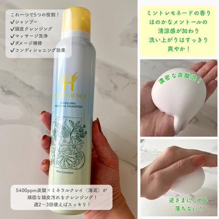 ハーバニエンス 炭酸ヘッドスパシャンプー_バニスパ/HERBANIENCE/市販シャンプーを使ったクチコミ(2枚目)