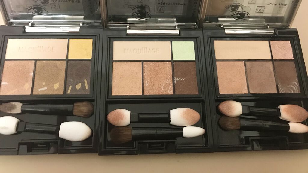 ドラマティックスタイリングアイズ BR703 パンプキンチョコスモア(限定)/マキアージュ/アイシャドウパレットを使ったクチコミ（2枚目）