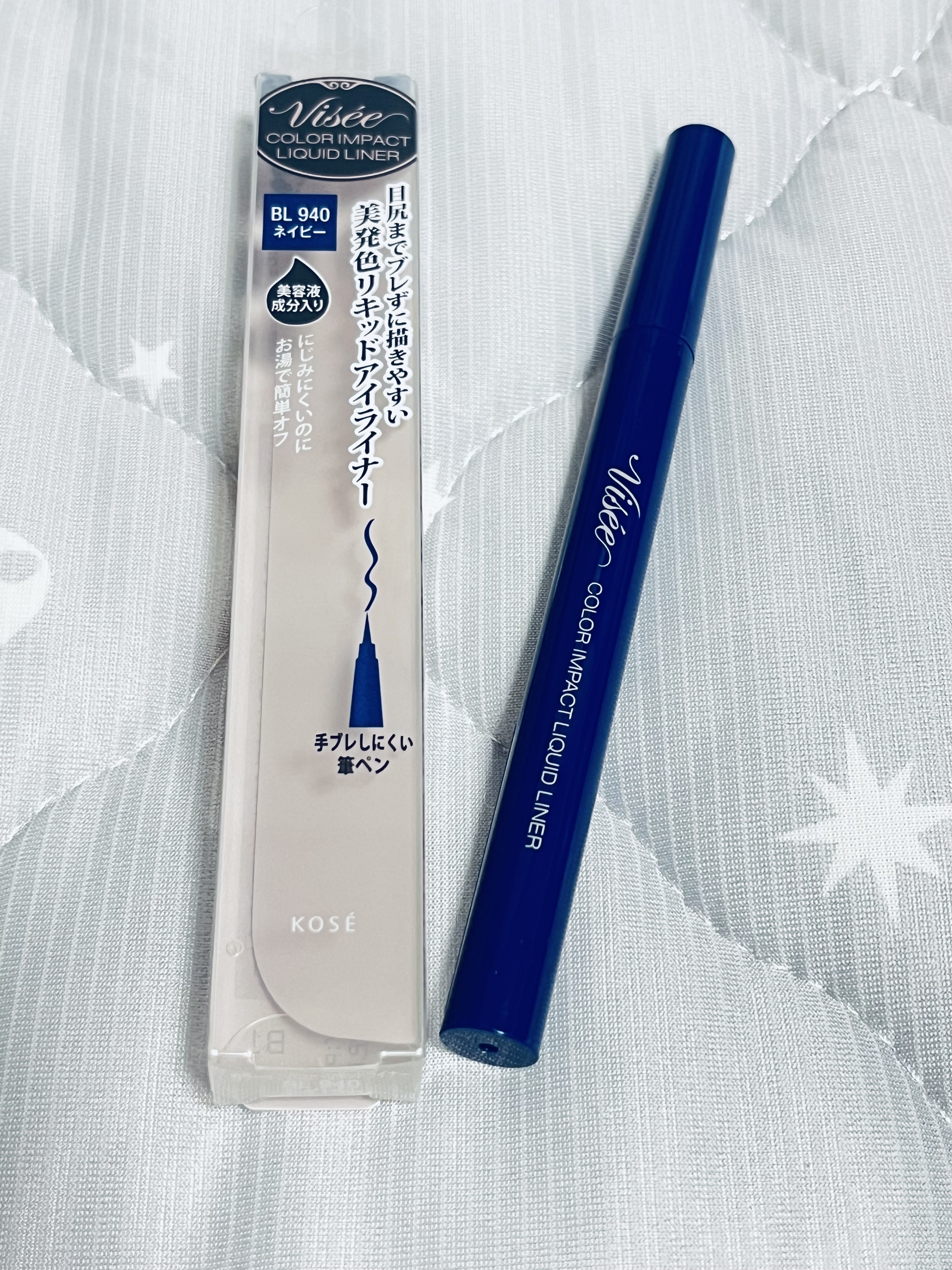 カラーインパクト リキッドライナー BL940 ネイビー/Visée/リキッドアイライナーを使ったクチコミ（1枚目）
