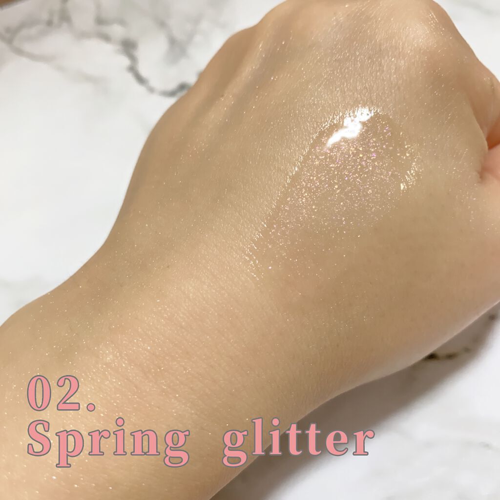 ドトムリッププラスプランパー 02 スプリンググリッター(Spring Glitter）/keybo/リッププランパーを使ったクチコミ（3枚目）