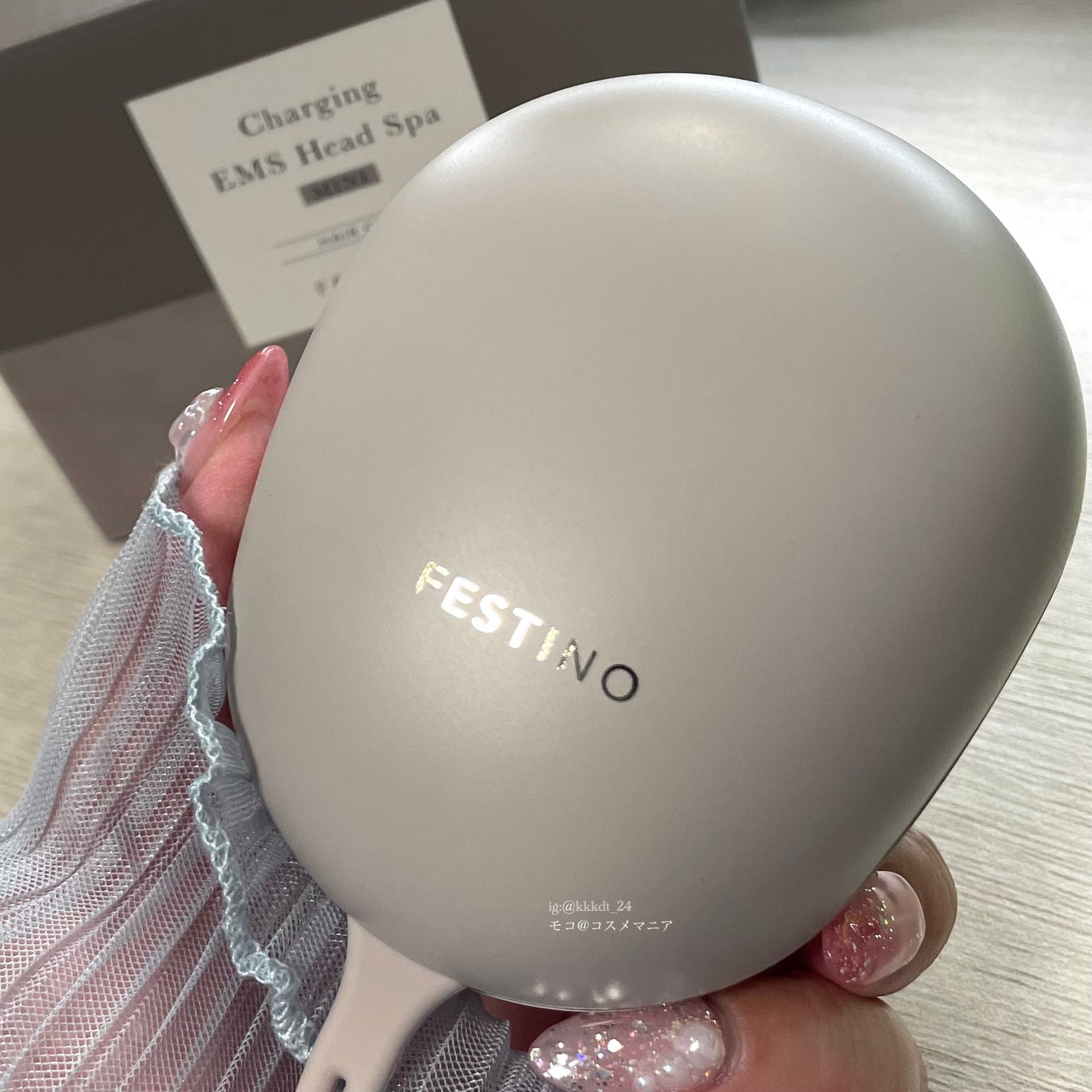 充電式EMSヘッドスパ ミニ/FESTINO/ヘッドマッサージャーを使ったクチコミ(1枚目)