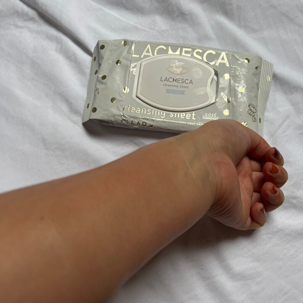 水クレンジングシート(クリア)/ラチェスカ/クレンジングシートを使ったクチコミ(3枚目)
