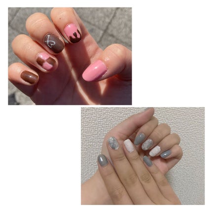 ひより on LIPS 「【私の今までのネイル💅】私の今までのネイルです🧸このネイルは全..」(2枚目)