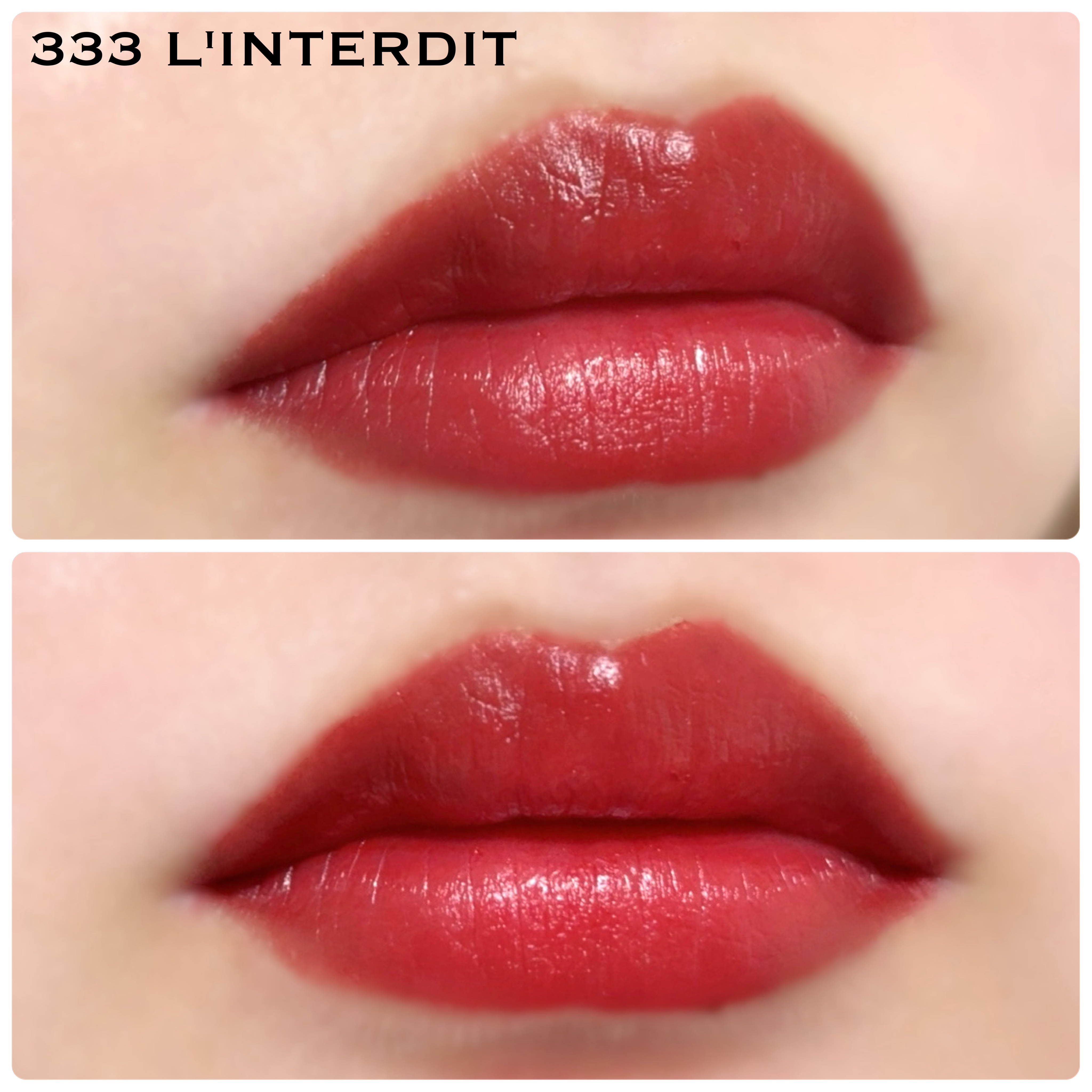 ルージュ・アンテルディ・シルキー No.333 ランテルディ/GIVENCHY/口紅を使ったクチコミ（2枚目）