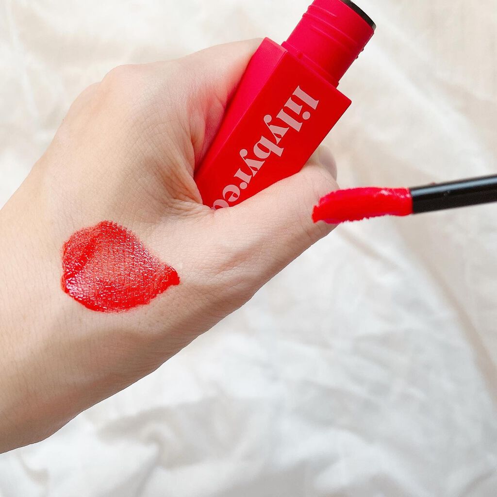 ブラッディライアー コーティングティント/lilybyred/リップティントを使ったクチコミ（3枚目）