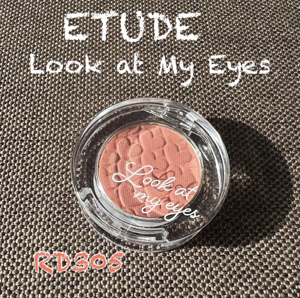 ルックアット マイアイズ RD305 アプリコットブラウン/ETUDE/単色アイシャドウを使ったクチコミ（1枚目）
