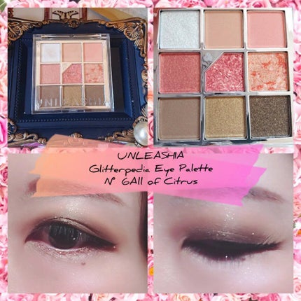 グリッターペディアアイパレット/unleashia/アイシャドウパレットを使ったクチコミ(1枚目)