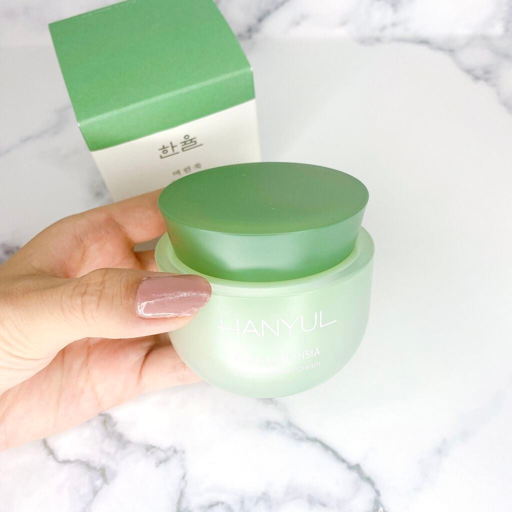 ピュアアルテミシア カーミングウォータークリーム/HANYUL(ハンユル)/フェイスクリームを使ったクチコミ(3枚目)