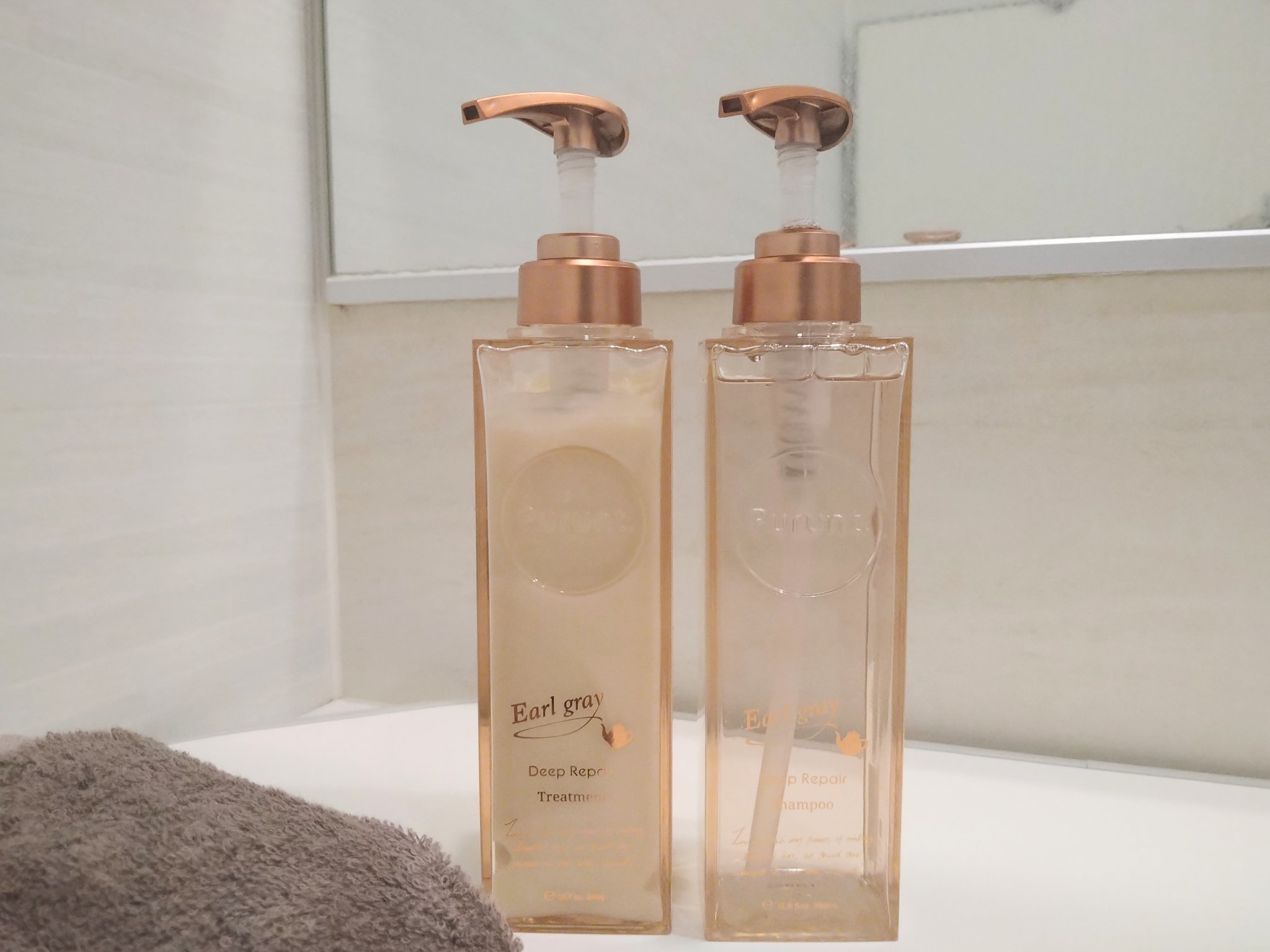 プルント ディープリペアペアセット アールグレイ N/Purunt./市販シャンプーを使ったクチコミ（2枚目）