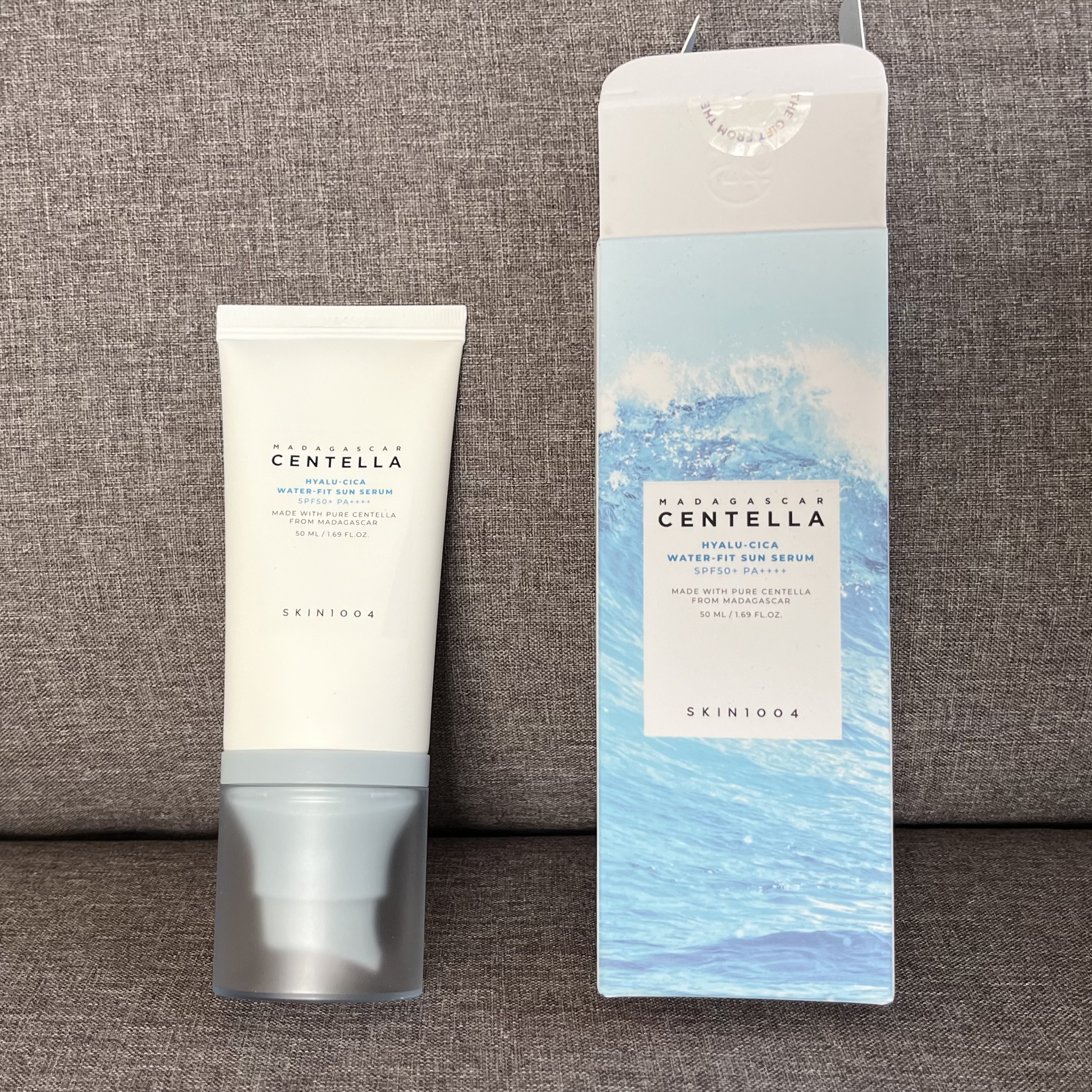 ヒアルーシカ ウォーターフィット サンセラム/SKIN1004/日焼け止めローションを使ったクチコミ（1枚目）