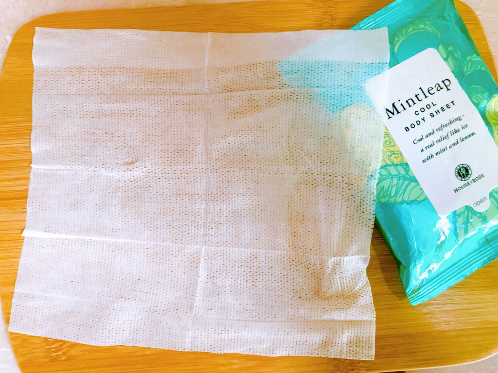 ミントリープ クール ボディシート/ハウス オブ ローゼ/ボディシートを使ったクチコミ（3枚目）