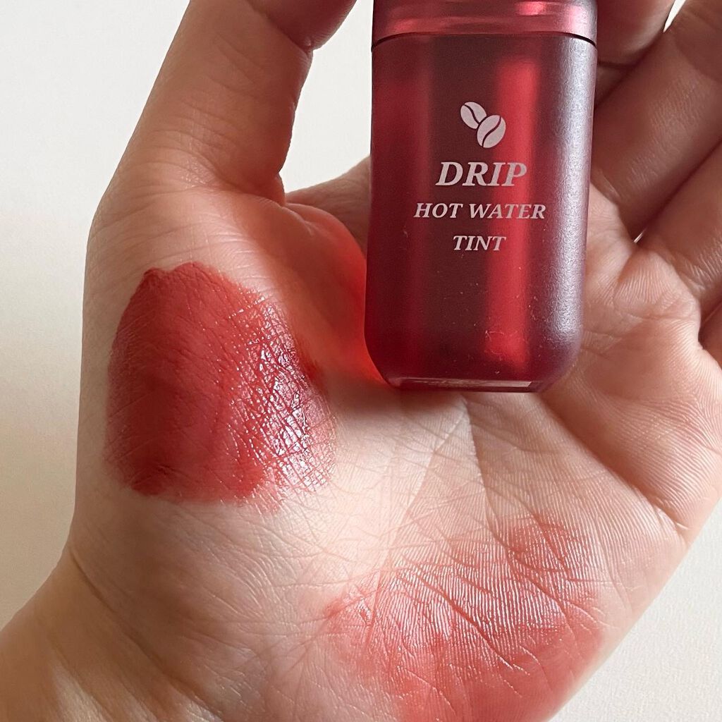 ドリップホットウォーターティント/BLACK ROUGE/リップティントを使ったクチコミ(5枚目)