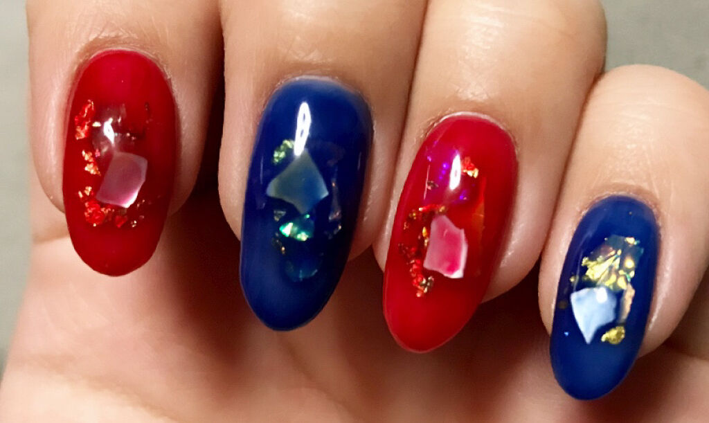 ジェルネイル（ライト対応）/セリア/ジェルネイルを使ったクチコミ（3枚目）