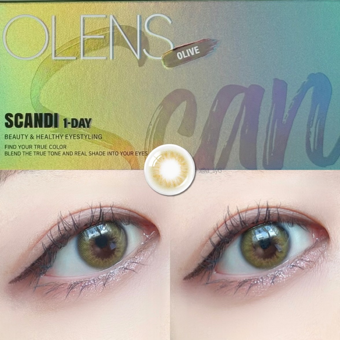 Ending 1day/OLENS/ワンデー（１DAY）カラコンを使ったクチコミ（3枚目）