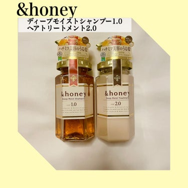 ディープモイスト シャンプー1.0／ヘアトリートメント2.0/&honey/シャンプー・コンディショナーを使ったクチコミ（1枚目）