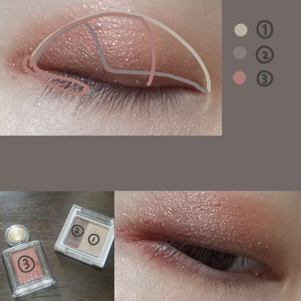 ツイングラデーションアイカラー/オルビス/アイシャドウパレットを使ったクチコミ(2枚目)