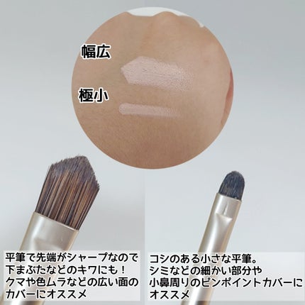 ダブルエンドコンシーラーブラシ/ロージーローザ/メイクブラシを使ったクチコミ(2枚目)