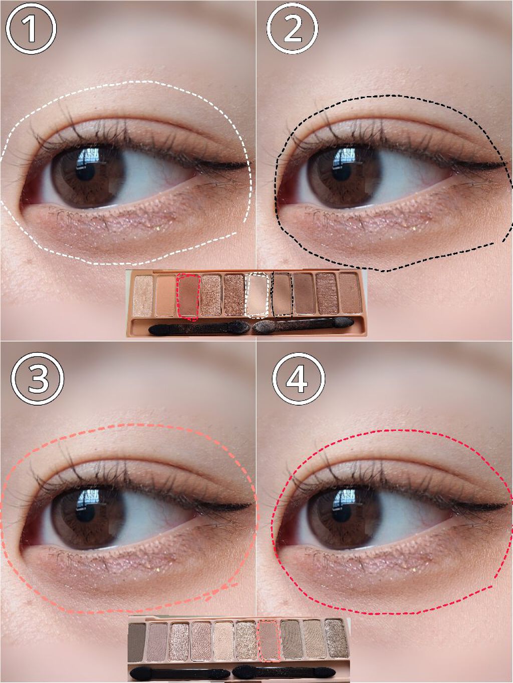 SPIRAL GIRL マルチライナー/DAISO/スティックアイシャドウを使ったクチコミ（2枚目）