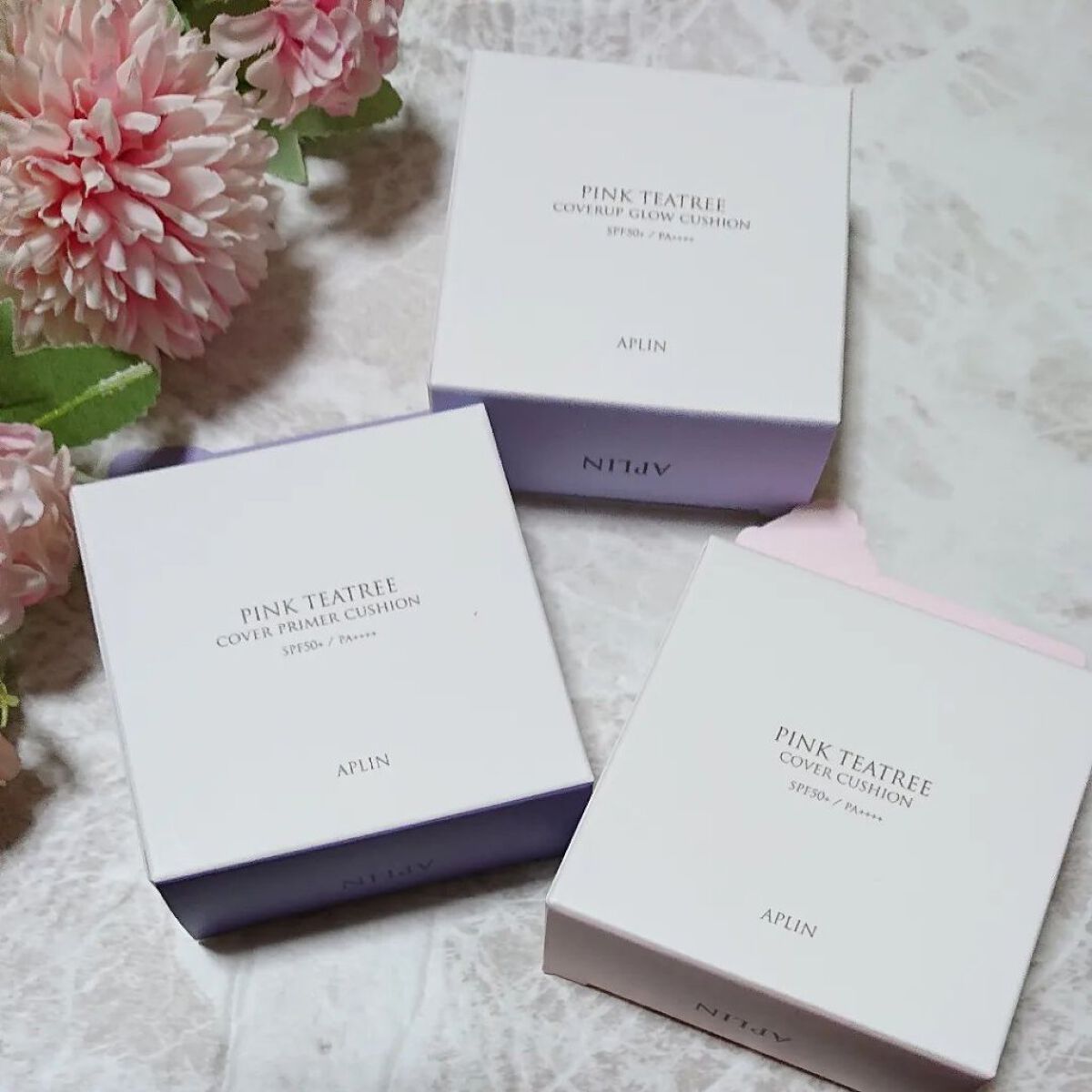 ピンクティーツリーカバークッション/APLIN/クッションファンデーションを使ったクチコミ（1枚目）
