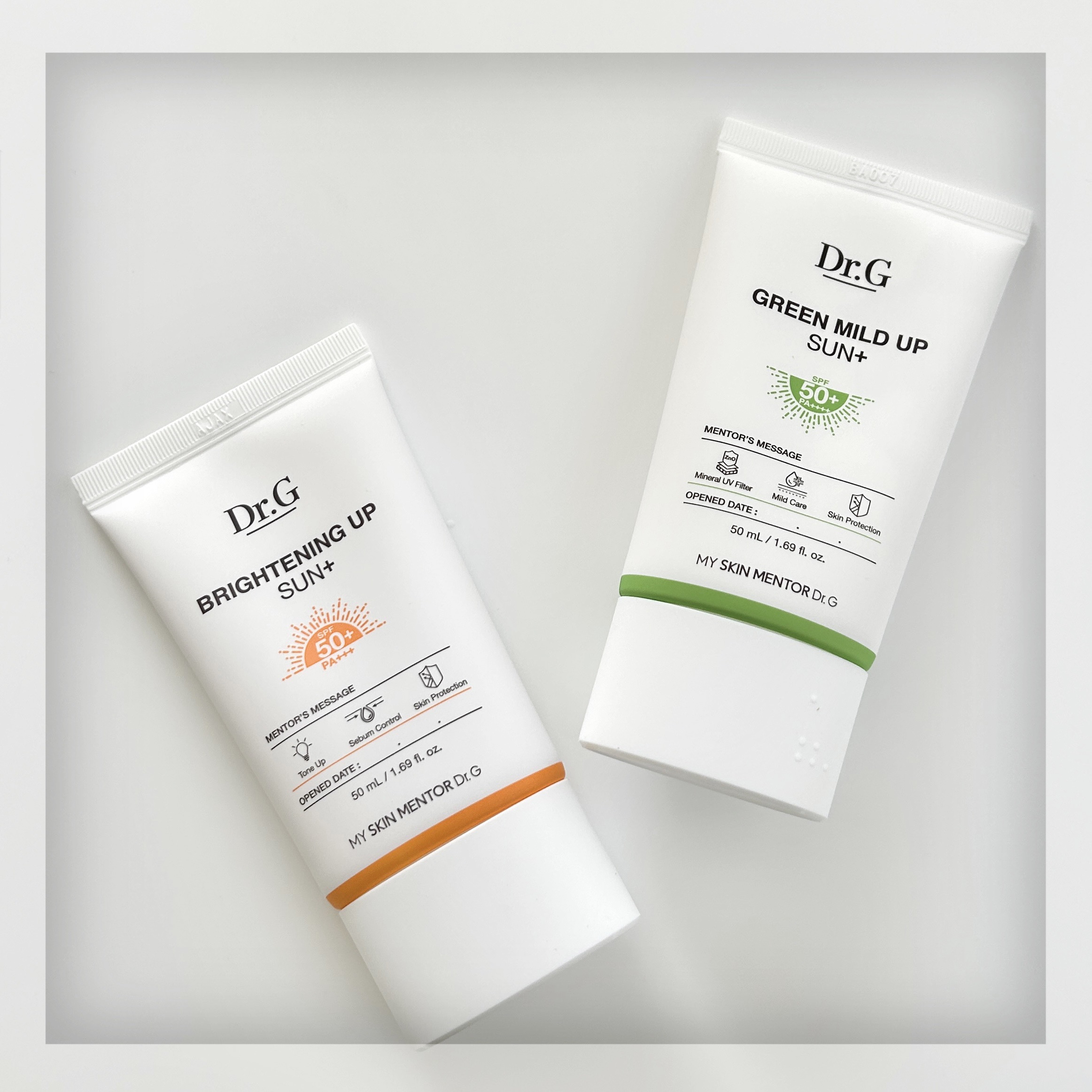 グリーンマイルドアップサンプラス/Dr.G/日焼け止めクリームを使ったクチコミ（1枚目）