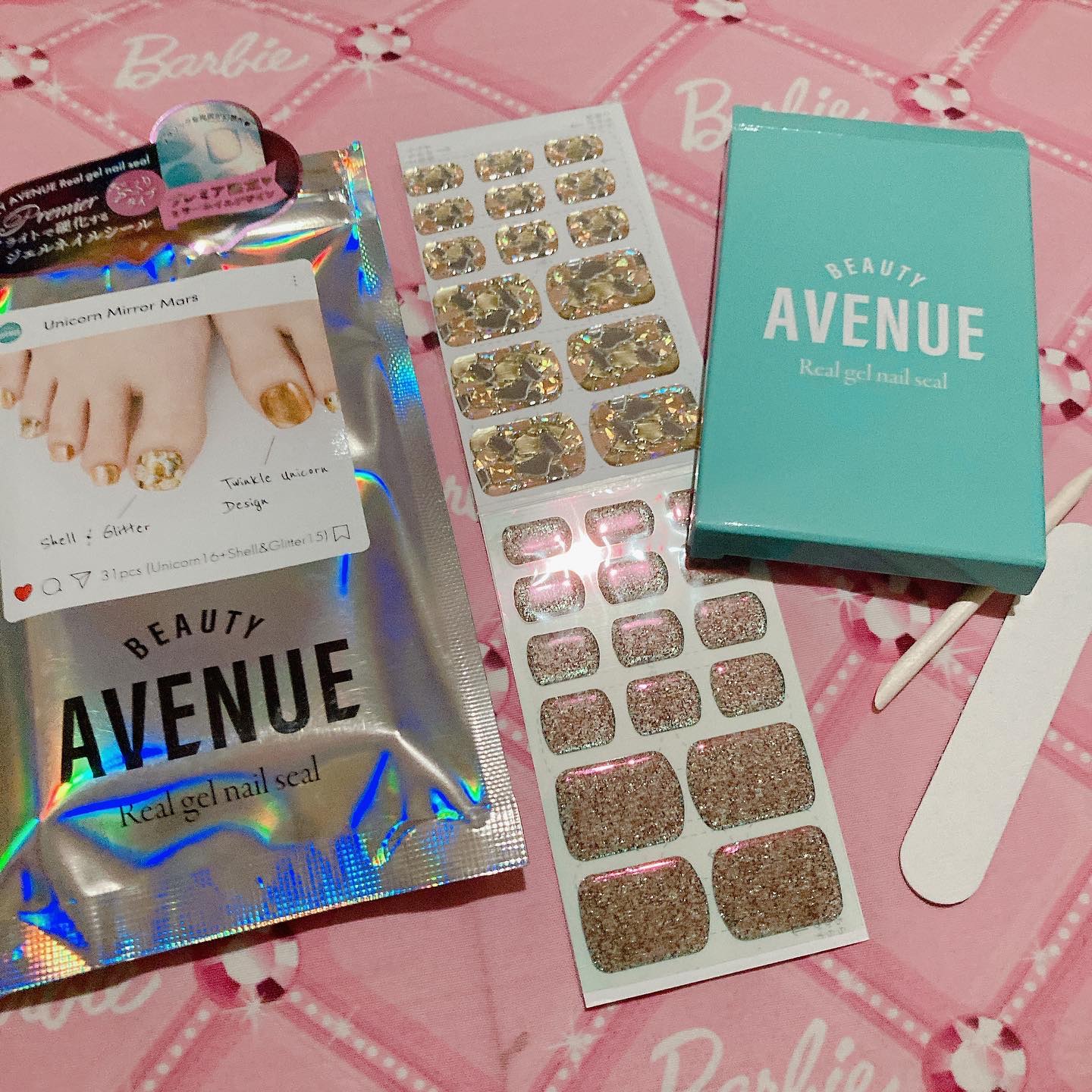 リアルジェルネイルシール プレミアフット専用/BEAUTY AVENUE/ネイルシールを使ったクチコミ（2枚目）